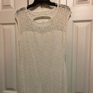 Bcbgeneration white lace dress Large